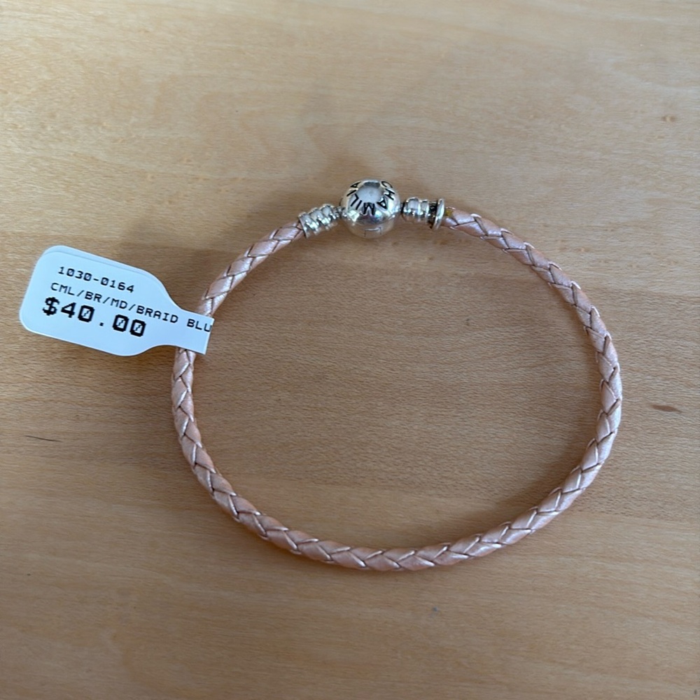 Chamilia Blush Braided Leather Bracelet - Picture 4 of 6
